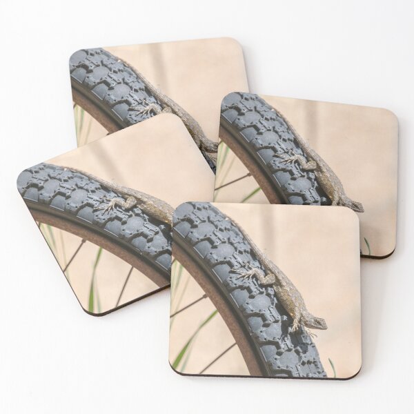 Item preview, Fence Lizard Exploring a Bicycle Tire designed and sold by CarolM.