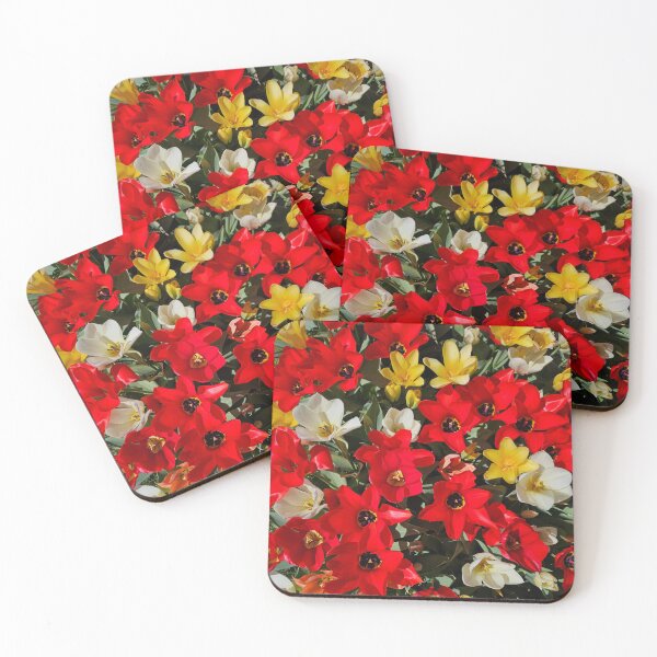 Item preview, Red, White and Yellow Tulips – Vibrant Spring Flower Photography designed and sold by labradoodle23.