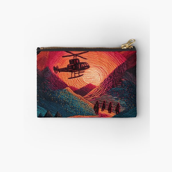 Item preview, Helicopter Rescue Faux Embroidery Fabric designed and sold by Nicholas Panek.