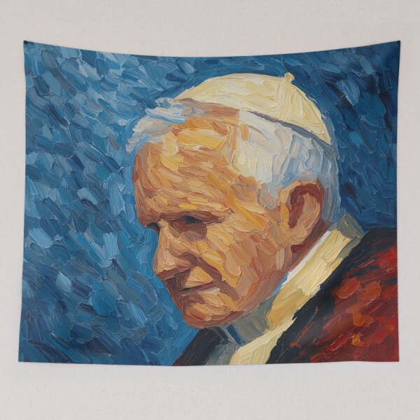 Item preview, Pope John Paul II | Post-impressionist painting style designed and sold by ComicsFactory.