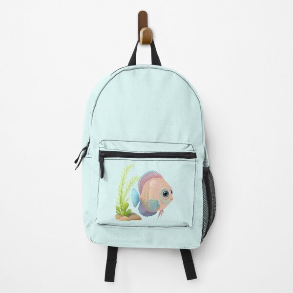 Item preview, Colorful Discus Fish Near Plants designed and sold by artSchip.