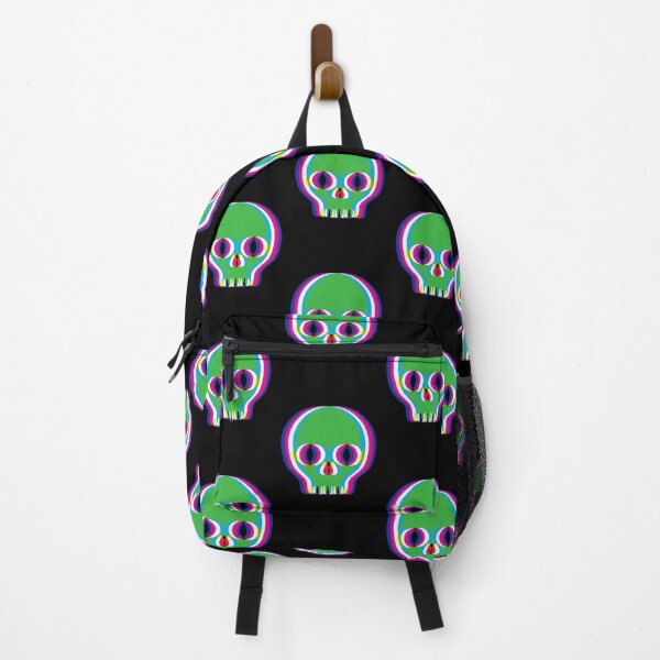 Item preview, Neon Alien Skull - Retro 80s Glitch Vibes designed and sold by AngelottiCR.