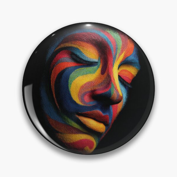 Item preview, Colorful Face designed and sold by AImazeD.