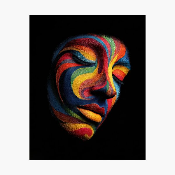 Item preview, Colorful Face designed and sold by AImazeD.