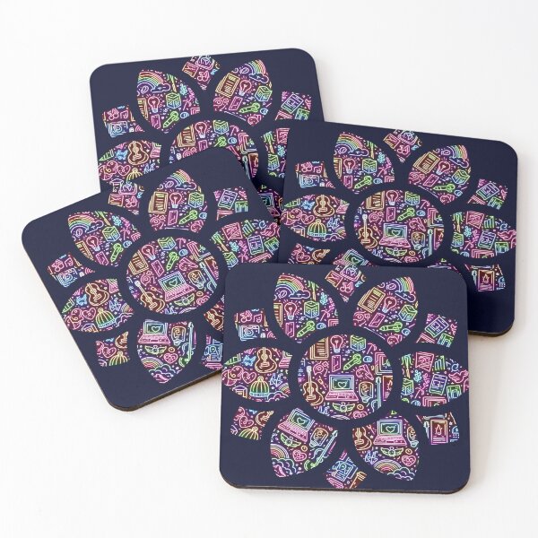 Item preview, Neon Rainbow - College Life - Being Young - Y2K Flower designed and sold by AmberRoseWrites.