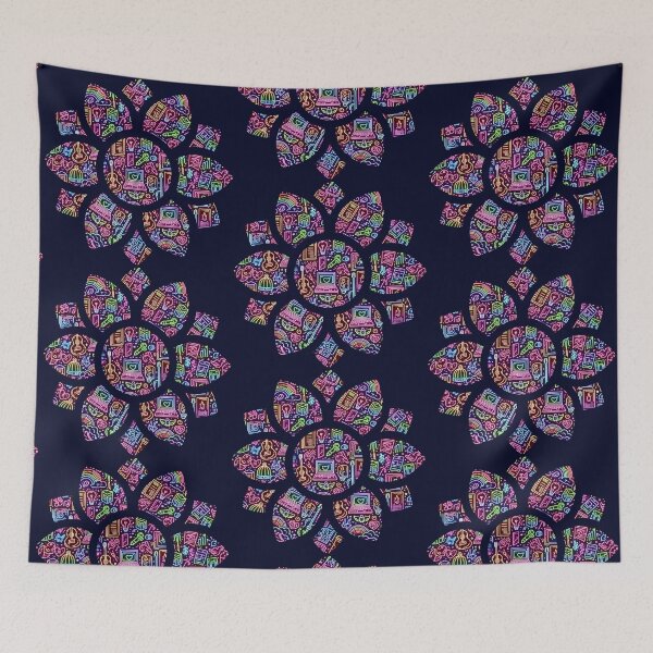 Item preview, Neon Rainbow - College Life - Being Young - Y2K Flower designed and sold by AmberRoseWrites.