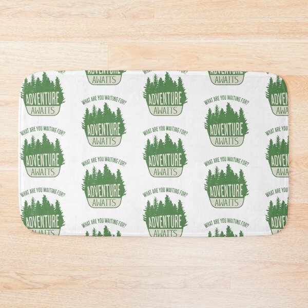 Item preview, Adventure Awaits Outdoor Badge designed and sold by Rhubarb-Custard.
