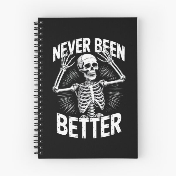 Item preview, "Never Been Better – Joyful Skeleton Design" designed and sold by TargetBox.