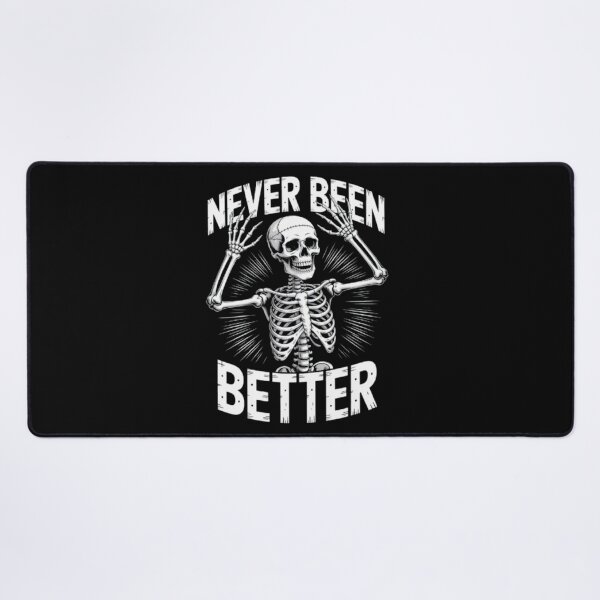 Item preview, "Never Been Better – Joyful Skeleton Design" designed and sold by TargetBox.