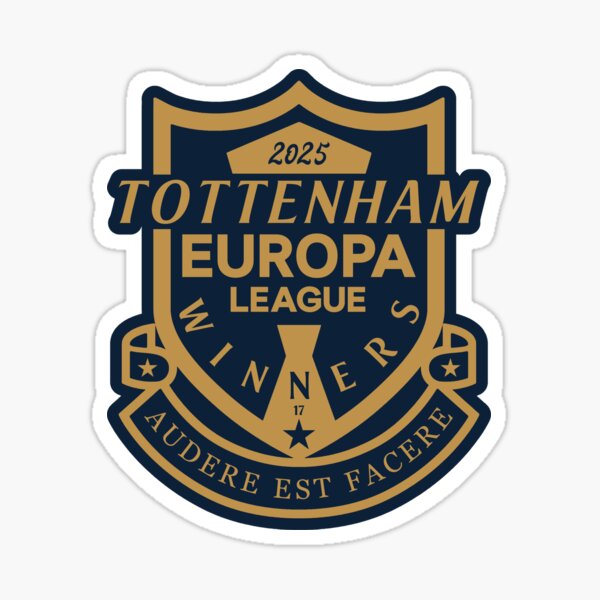 Vista previa del artículo con la obra «Ganadores de la Europa League del Tottenham 2025», diseñado y vendido por Digital Spurs.