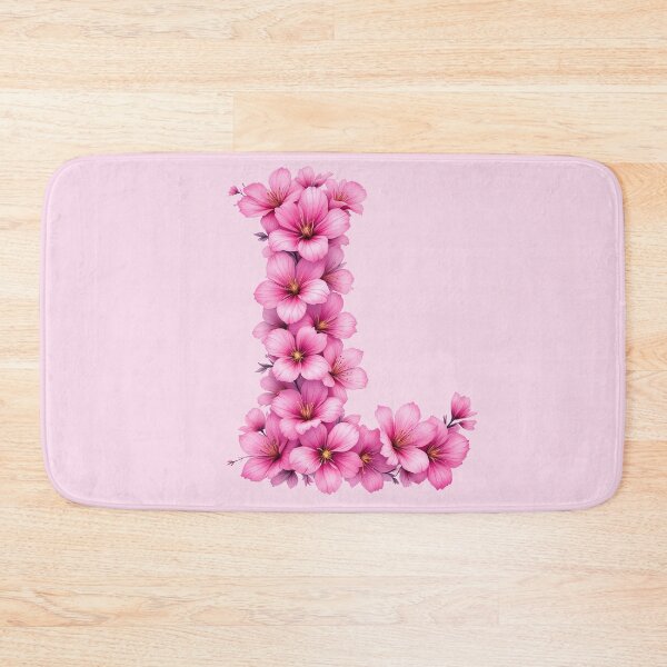 Item preview, Pink Letter L / Floral Initial Monogram for Girls designed and sold by roxysnextgenart.