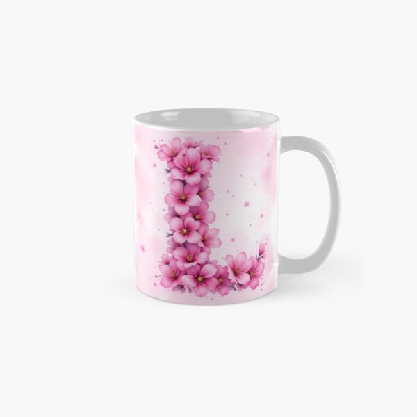 Item preview, Pink Letter L / Floral Initial Monogram for Girls designed and sold by roxysnextgenart.