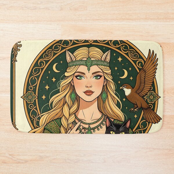 Item preview, Goddess Freyja and Black Cat designed and sold by SoniaSarkali.