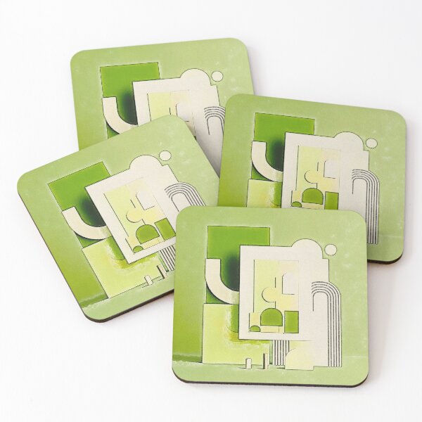 Item preview, Watercolor Blocks in Green Pallete  designed and sold by 1983Paint.
