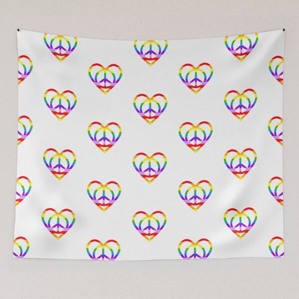 Item preview, 70s Rainbow Peace Sign designed and sold by Sartoris Art.