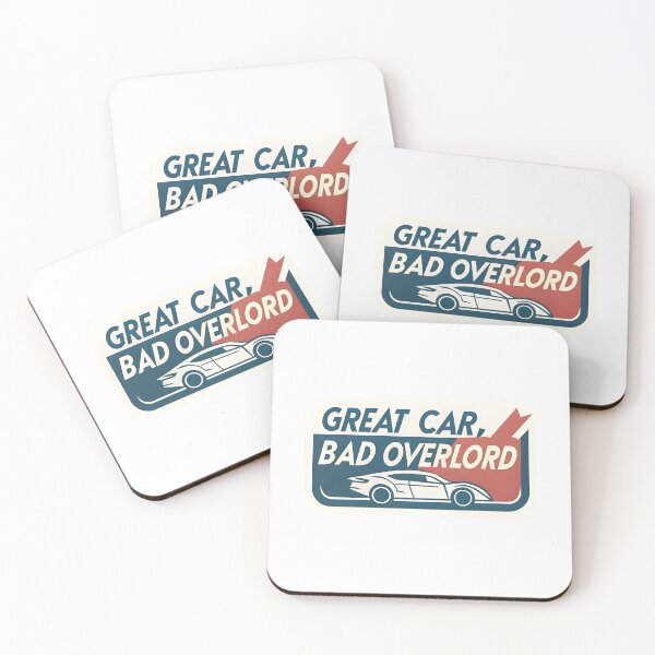 Item preview, "Great Car, Bad Overlord" Tesla Bumper designed and sold by MiscellaneaShop.