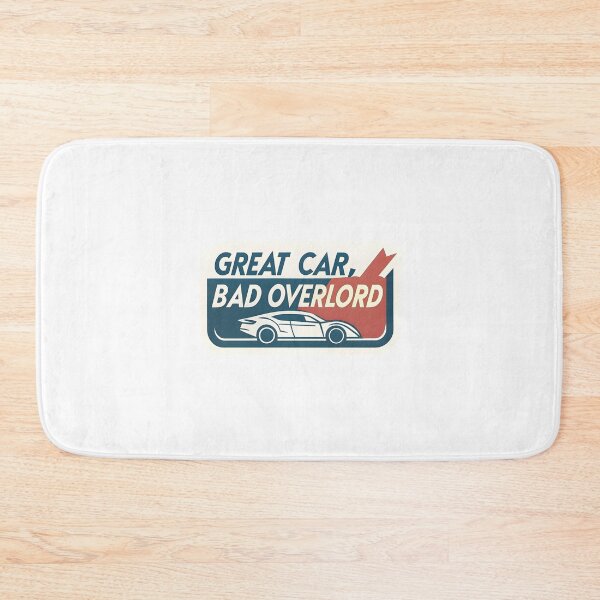 Item preview, "Great Car, Bad Overlord" Tesla Bumper designed and sold by MiscellaneaShop.