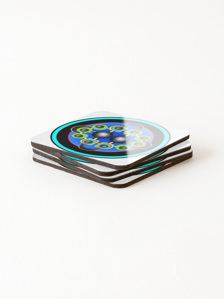 Thumbnail 4 of 5, Coasters (Set of 4), Machine Pattern designed and sold by Royisaacs.
