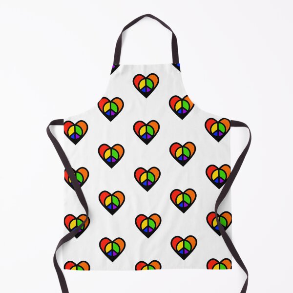 Item preview, Rainbow Pride Month Heart Peace Sign designed and sold by Sartoris Art.