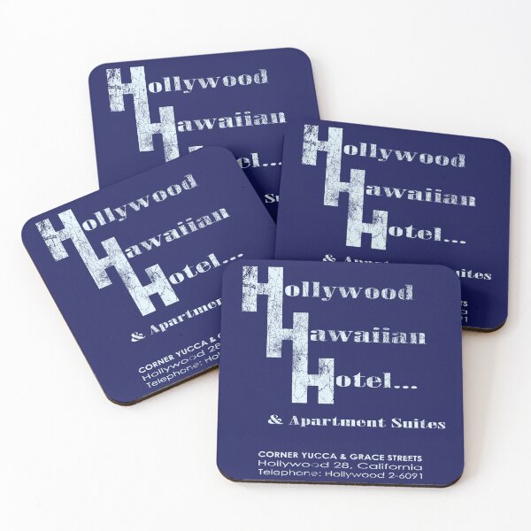 Item preview, Hollywood Hawaiian Hotel (dark tee) - Desperados Under the Eaves designed and sold by WiseGuyTs.
