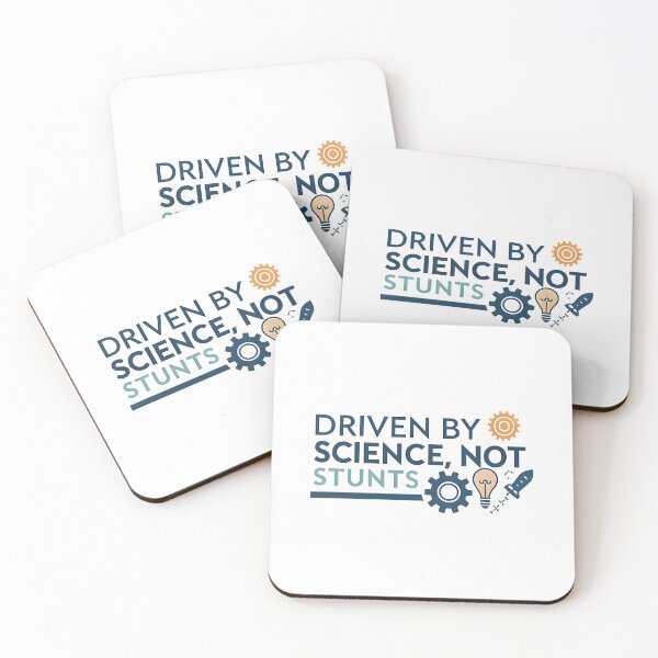 Item preview, "Driven By Science, Not Stunts" Tesla Bumper designed and sold by MiscellaneaShop.