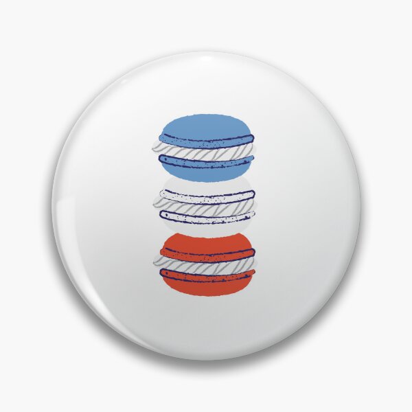 Item preview, French Flag Macarons – Blue White Red Cute Parisian Dessert Design designed and sold by Blueprint&co.
