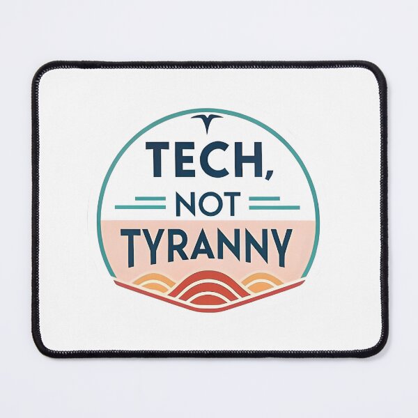 Item preview, "Tech, Not Tyranny" Tesla Bumper designed and sold by MiscellaneaShop.