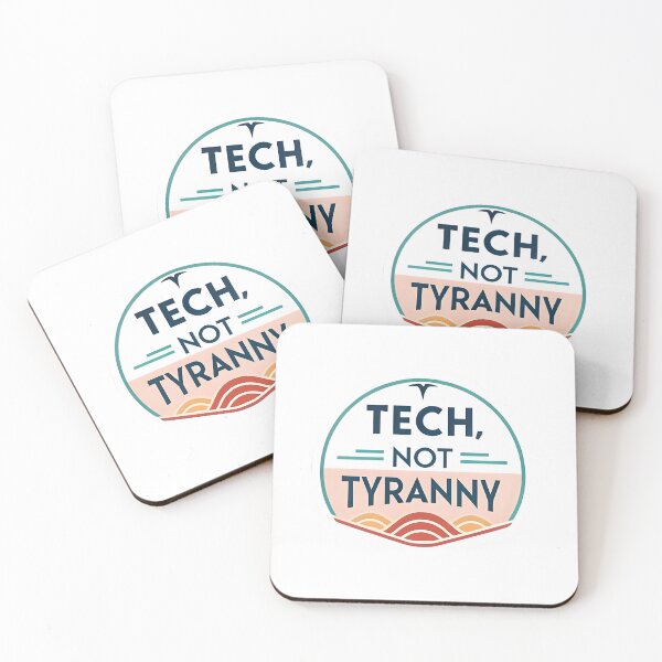 Item preview, "Tech, Not Tyranny" Tesla Bumper designed and sold by MiscellaneaShop.