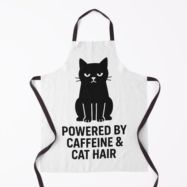 Item preview, POWERED BY CAFFEINE & CAT HAIR designed and sold by TheWonkyEaselCo.
