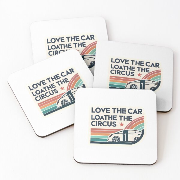 Item preview, "Love The Car, Loathe The Circus" Tesla Bumper designed and sold by MiscellaneaShop.