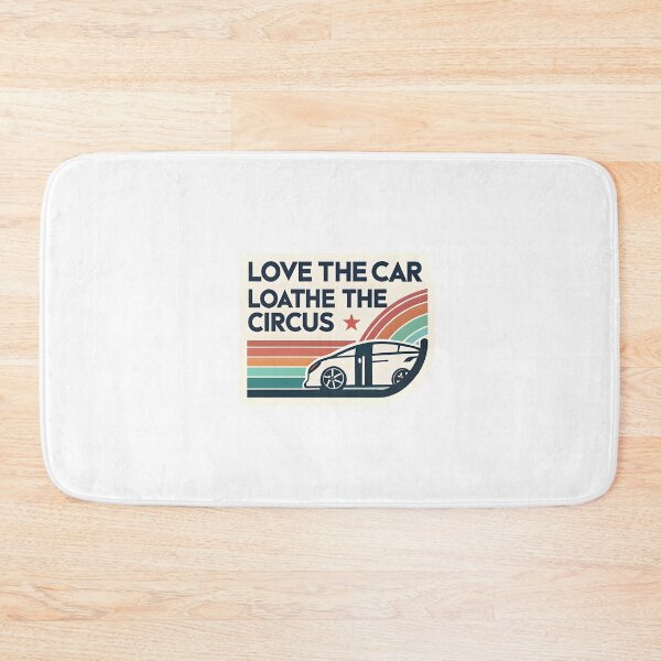 Item preview, "Love The Car, Loathe The Circus" Tesla Bumper designed and sold by MiscellaneaShop.