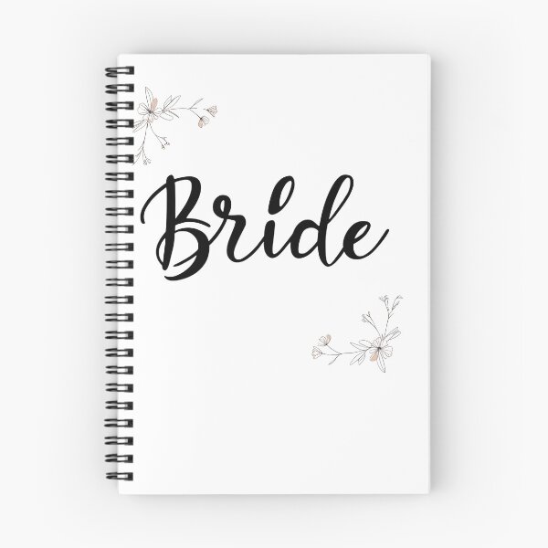 Item preview, Elegant 'Bride' Handwritten Script Design with Floral Details designed and sold by azersan.