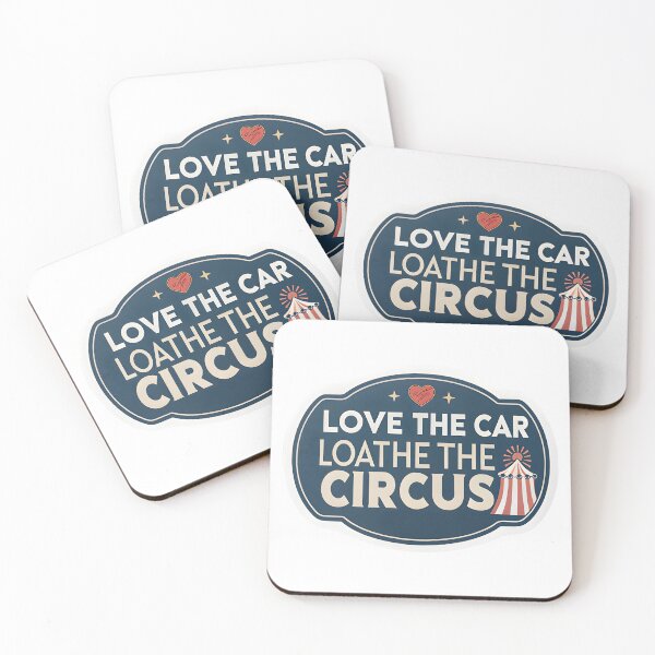Item preview, "Love The Car, Loathe The Circus" Tesla Bumper designed and sold by MiscellaneaShop.