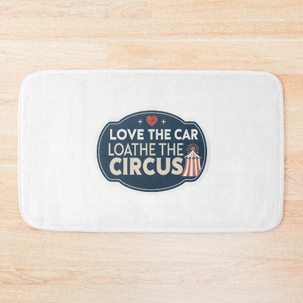 Item preview, "Love The Car, Loathe The Circus" Tesla Bumper designed and sold by MiscellaneaShop.