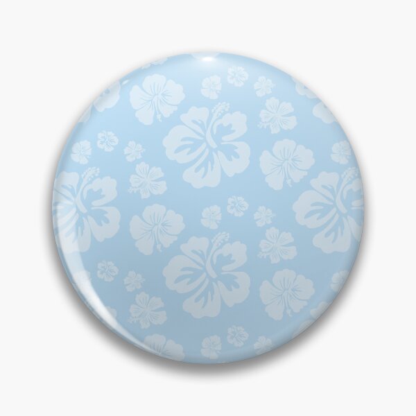 Item preview, Hibiscus Tone on Tone Pastel Blue    designed and sold by PD-Coastal.