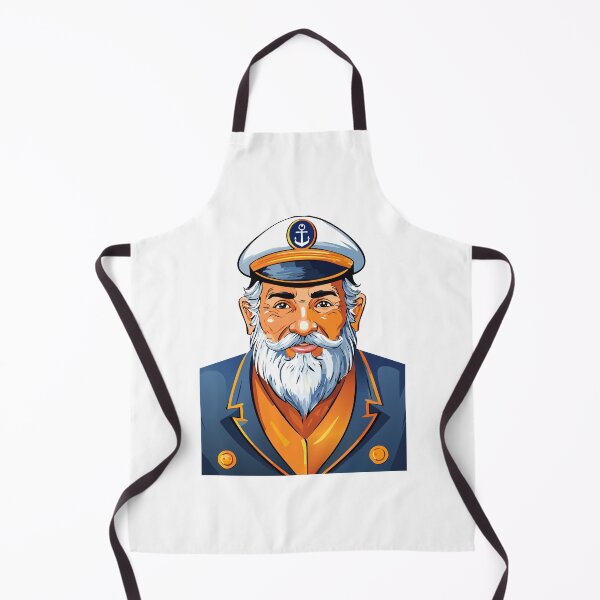 Item preview, A man with a beard in a captain's uniform, The captain of the ship, sea captain in uniform and hat, old sailor, old captain, fisherman portrait designed and sold by Danler.