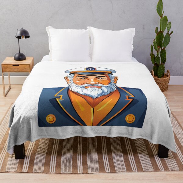 Item preview, A man with a beard in a captain's uniform, The captain of the ship, sea captain in uniform and hat, old sailor, old captain, fisherman portrait designed and sold by Danler.