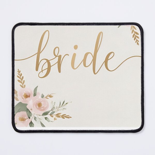 Item preview, Elegant 'Bride' Handwritten Script Typography with Floral Details designed and sold by azersan.