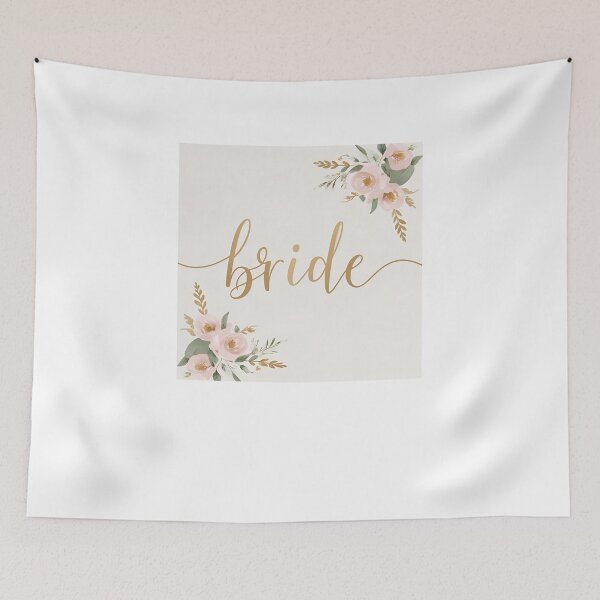 Item preview, Elegant 'Bride' Handwritten Script Typography with Floral Details designed and sold by azersan.