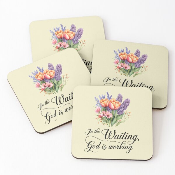 Item preview, In the Waiting God Is Working designed and sold by GracefulGiftsCA.