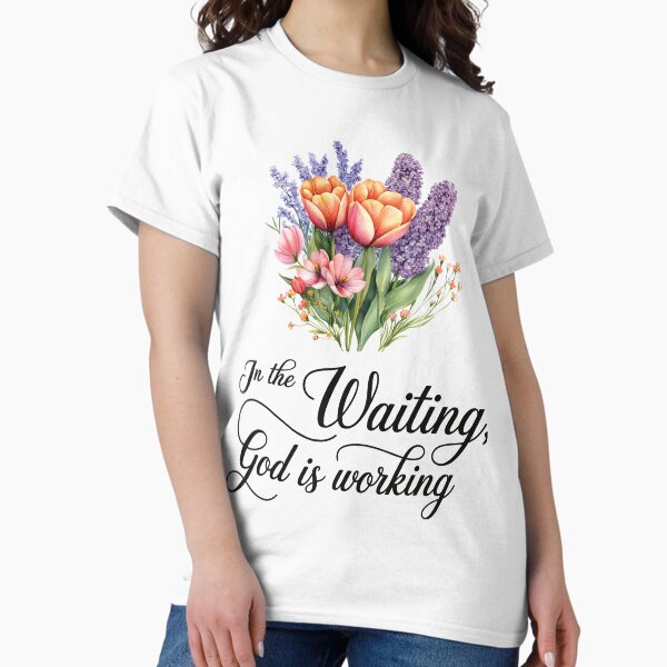 Item preview, In the Waiting God Is Working designed and sold by GracefulGiftsCA.