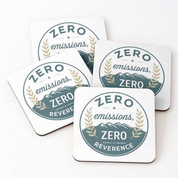 Item preview, "Zero Emissions, Zero Reverence" Tesla Bumper designed and sold by MiscellaneaShop.
