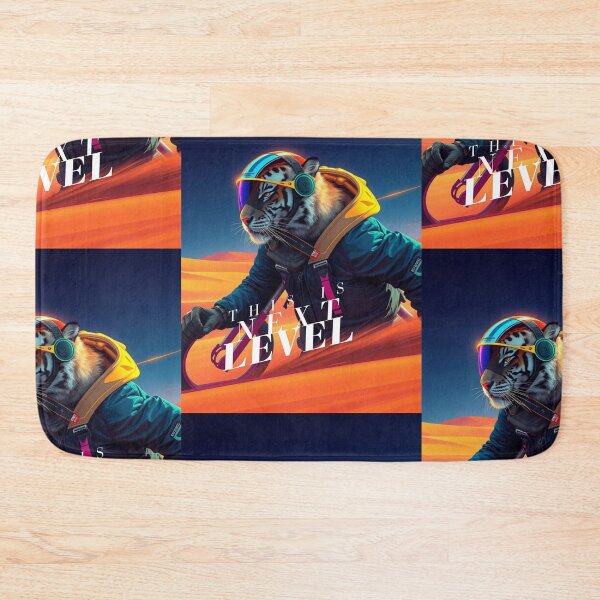 Item preview, Tiger Surfing in Desert with Spacesuit – Fun  Art designed and sold by TeutaDesings.