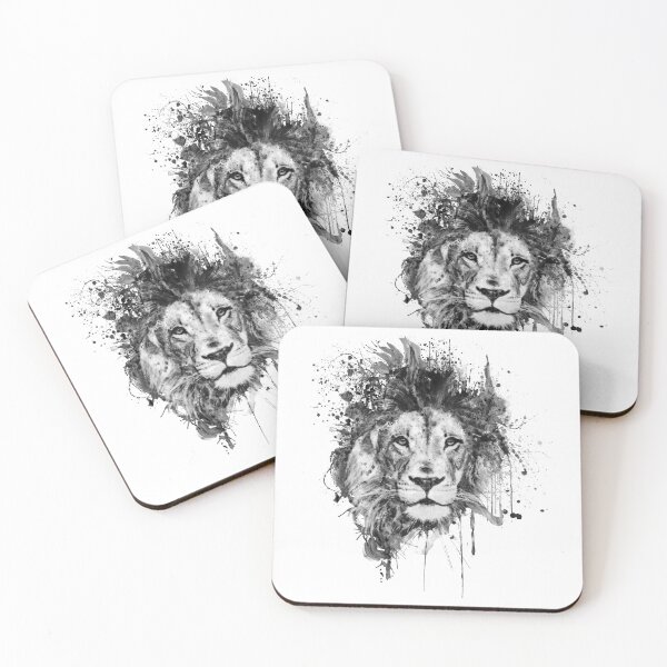 Item preview, Black and White Lion Splash designed and sold by caracatita75.