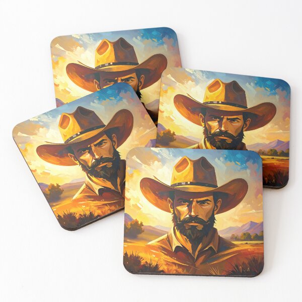 Item preview, Rugged Cowboy designed and sold by ArtFactoryAI.