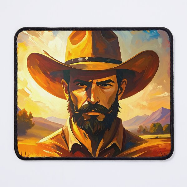 Item preview, Rugged Cowboy designed and sold by ArtFactoryAI.