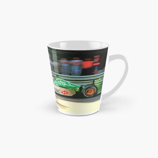 Item preview, Eddie Irvine racing his 2000 F1 car with glowing brakes watercolor designed and sold by Rodissimus1984.