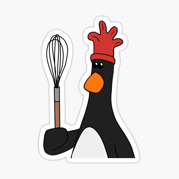 Artikel-Vorschau von Feathers McGraw – Schneebesen – Lustige Wallace & Gromit Cartoon Illustration, designt und verkauft von CraftyScamp.