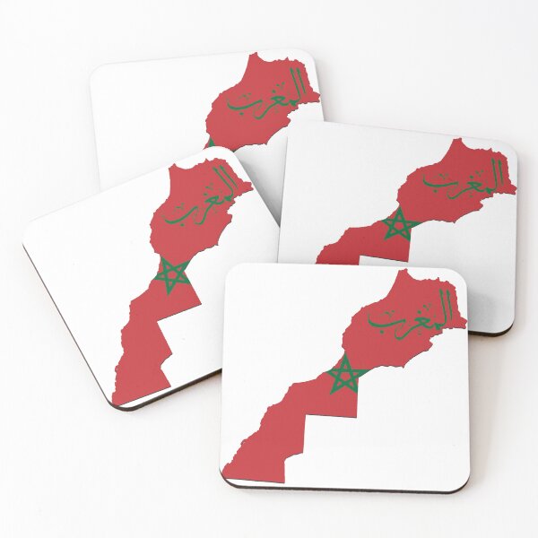 Item preview, Morocco Map with Arabic Thuluth Calligraphy، المغرب designed and sold by Noor_Creations.