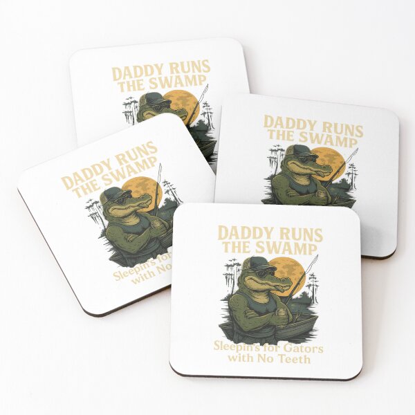 Item preview, Bayou Boss Gator – Daddy Runs the Swamp Tee designed and sold by Alchemythreadstore.
